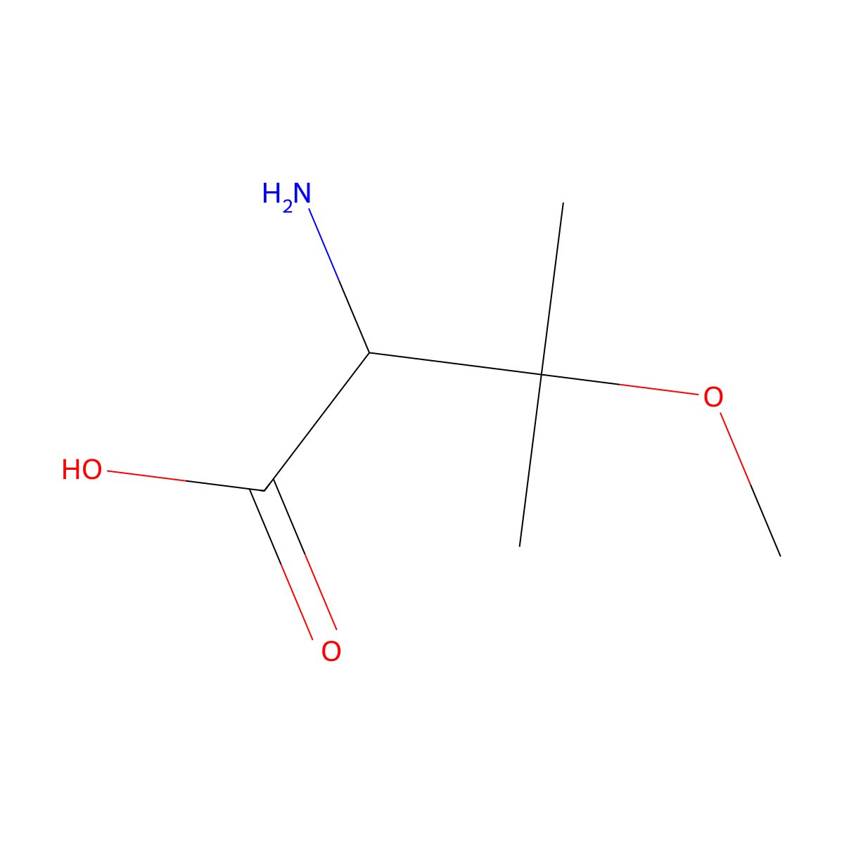 3-Methoxyvaline molecular structure, CAS 18801-86-0