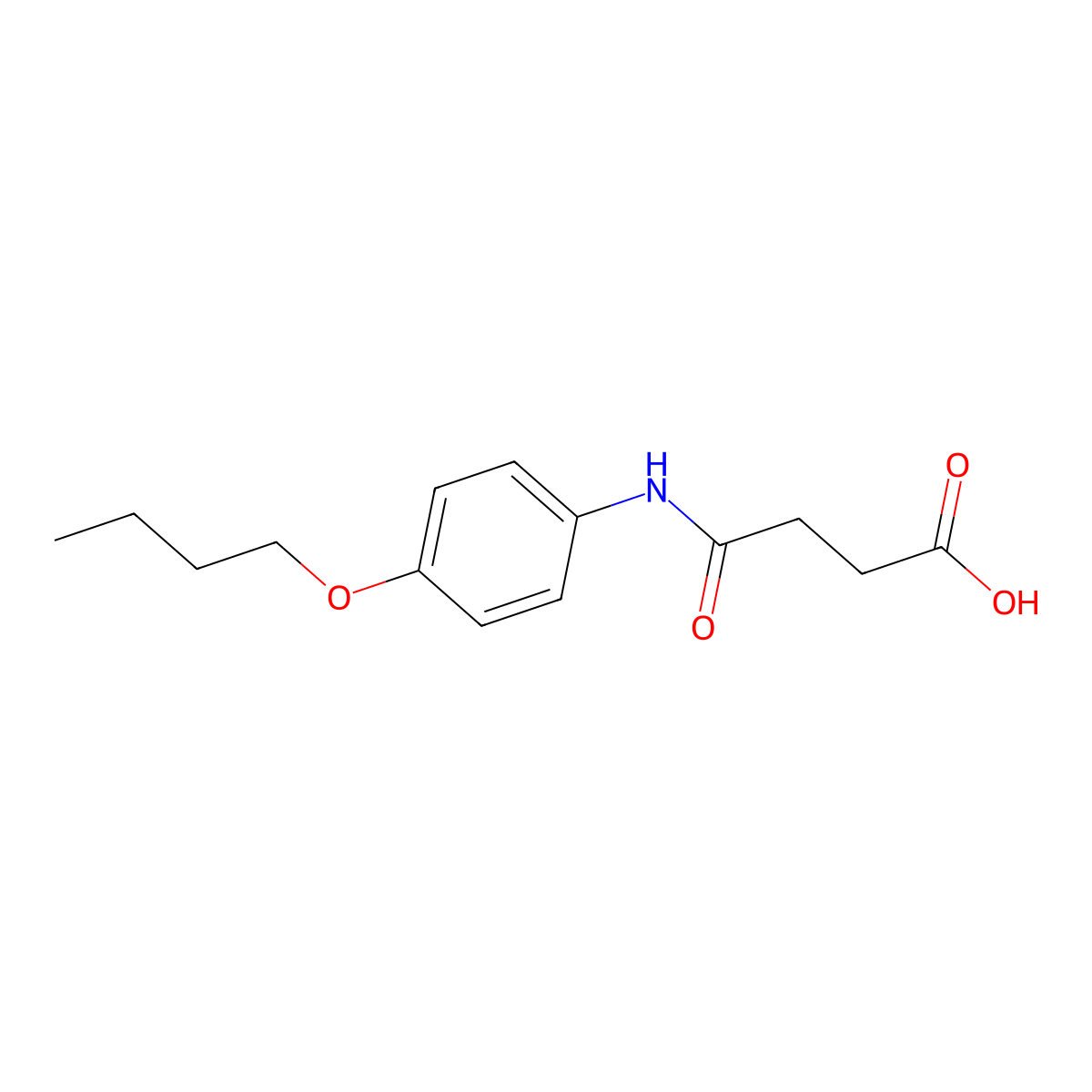 4-(4-Butoxyanilino)-4-oxobutanoic acid molecular structure, CAS 188011-66-7
