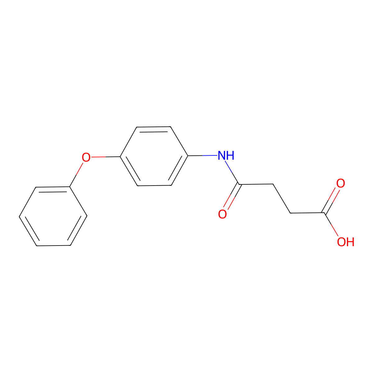 4-Oxo-4-[(4-phenoxyphenyl)amino]butanoic acid molecular structure, CAS 188011-67-8