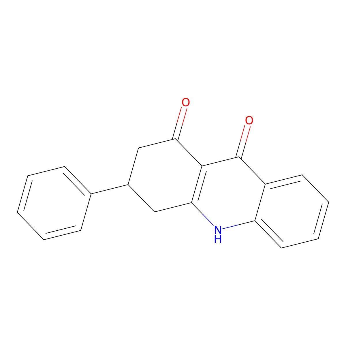 3-Phenyl-2,3,4,10-tetrahydroacridine-1,9-dione molecular structure, CAS 188015-78-3