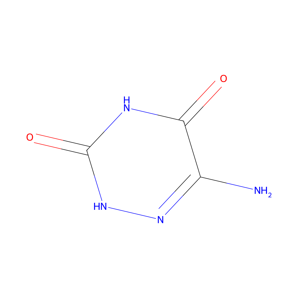 6-amino-1,2,4-triazine-3,5(2H,4H)-dione molecular structure, CAS 18802-38-5