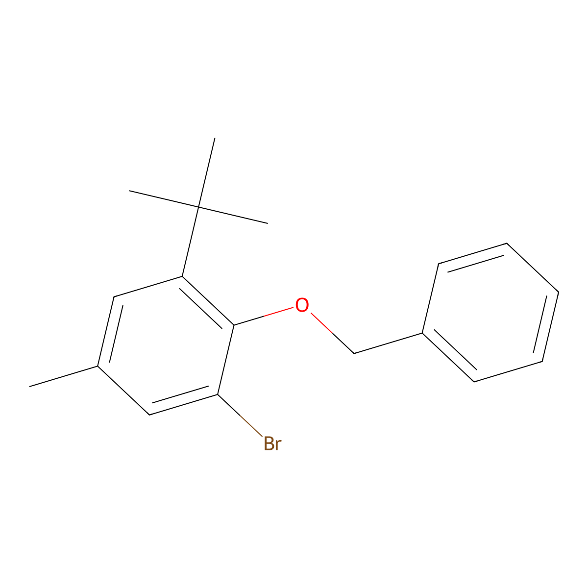 2-(Benzyloxy)-1-bromo-3-(tert-butyl)-5-methylbenzene molecular structure, CAS 188021-50-3