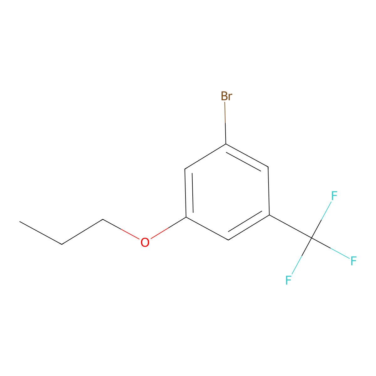 1-Bromo-3-propoxy-5-(trifluoromethyl)benzene molecular structure, CAS 1880282-82-5