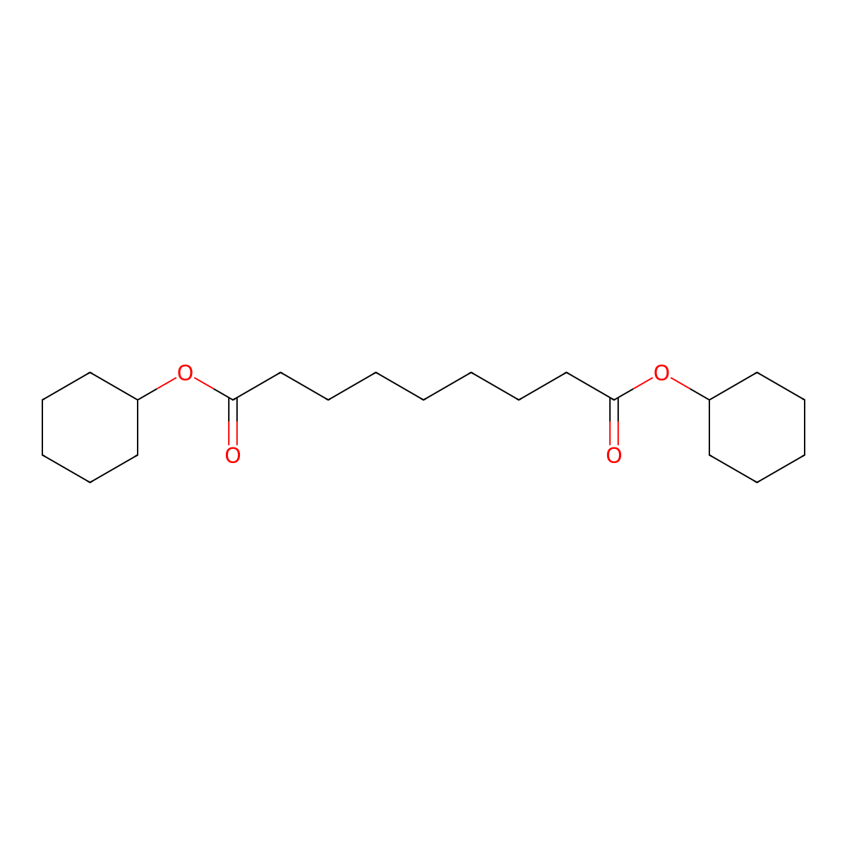 Dicyclohexyl azelate molecular structure, CAS 18803-77-5
