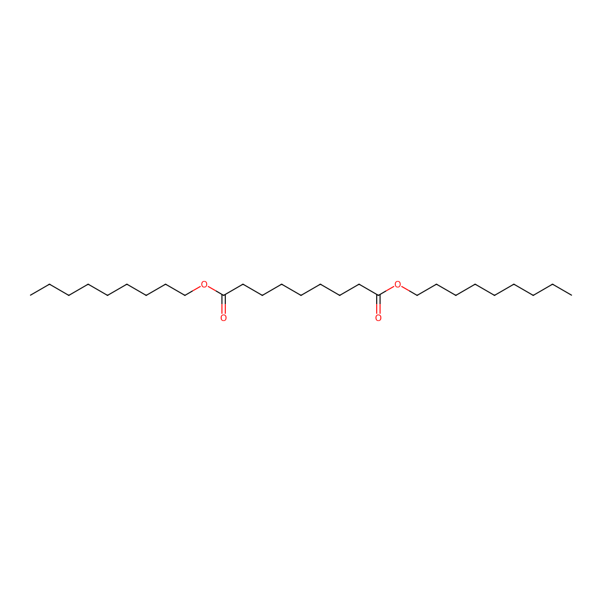 Nonanedioic acid, 1,9-dinonyl ester molecular structure, CAS 18803-78-6