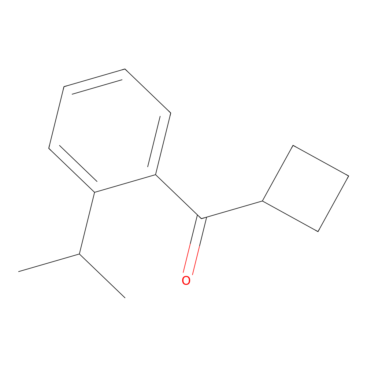 Cyclobutyl[2-(1-methylethyl)phenyl]methanone molecular structure, CAS 1880314-69-1