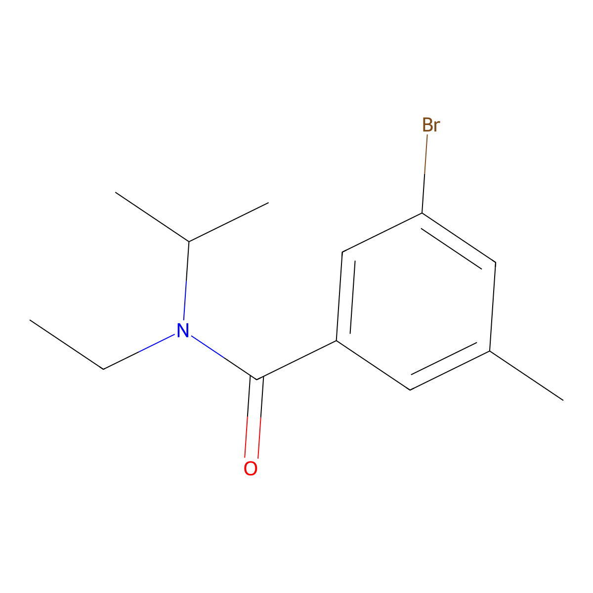 3-Bromo-N-ethyl-5-methyl-N-(1-methylethyl)benzamide molecular structure, CAS 1880385-48-7