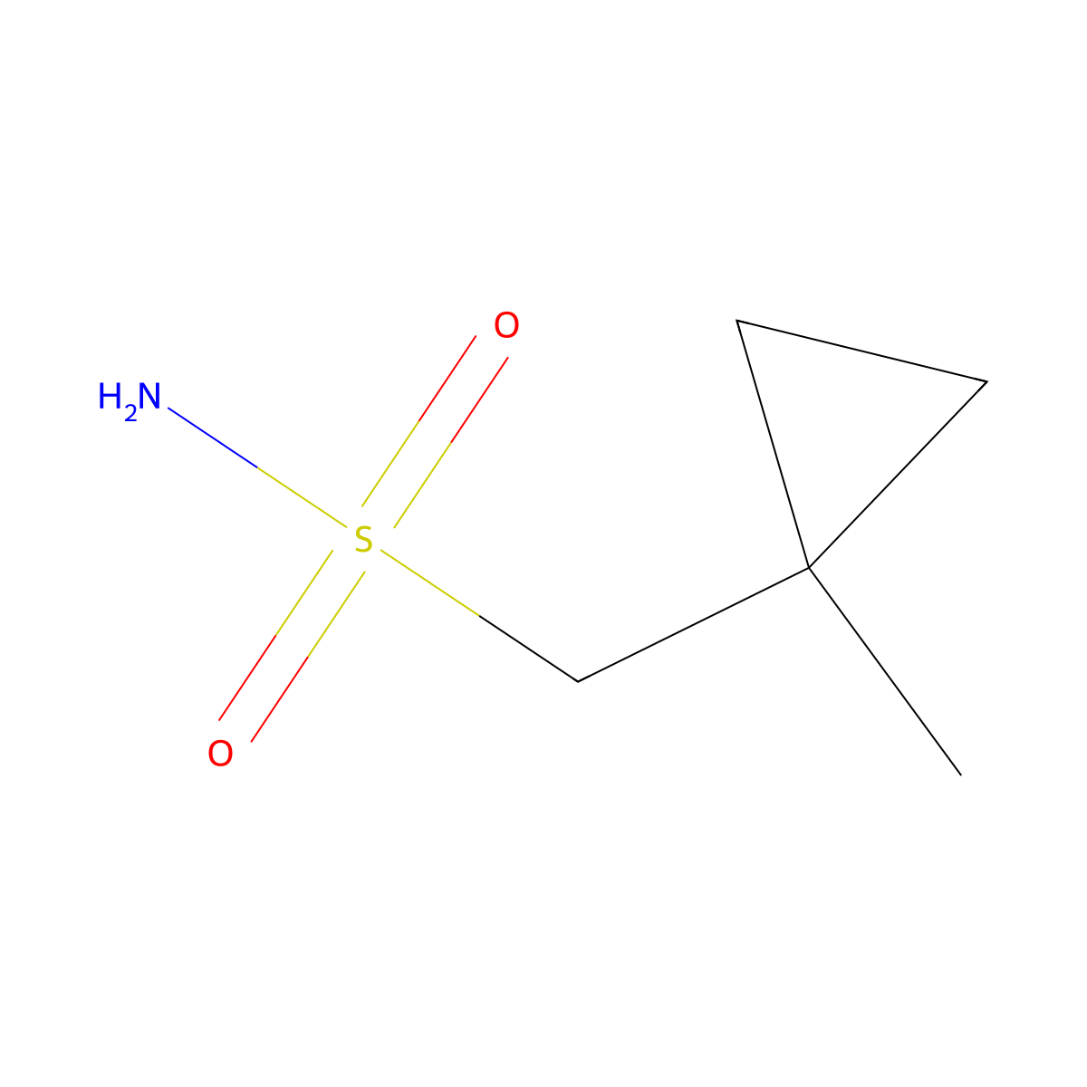 (1-Methylcyclopropyl)methanesulfonamide molecular structure, CAS 1880393-34-9