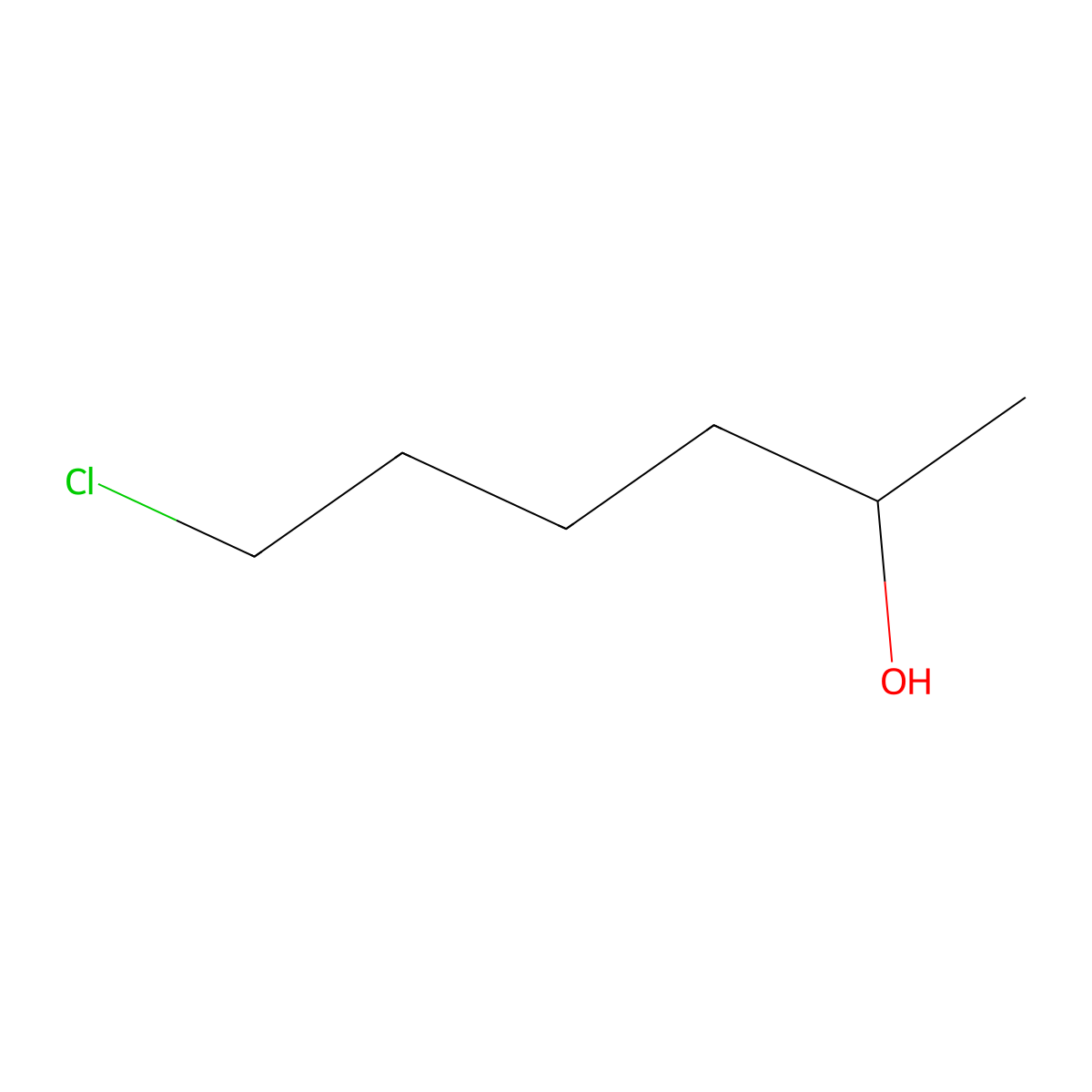 2-Hexanol, 6-chloro- molecular structure, CAS 18804-33-6