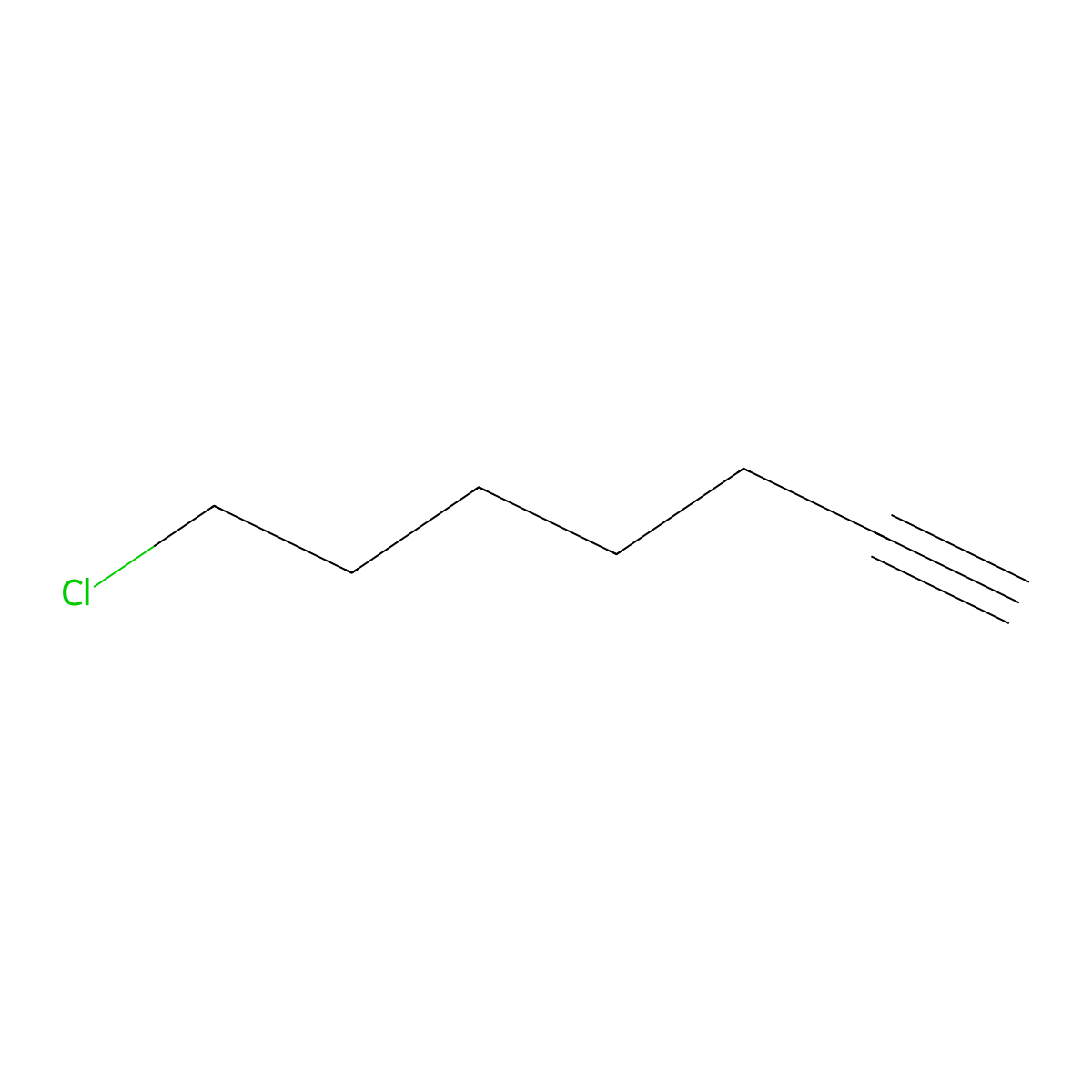 7-Chlorohept-1-yne molecular structure, CAS 18804-36-9