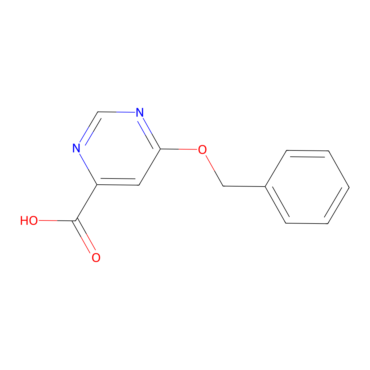 6-(Benzyloxy)pyrimidine-4-carboxylic acid molecular structure, CAS 1880447-85-7