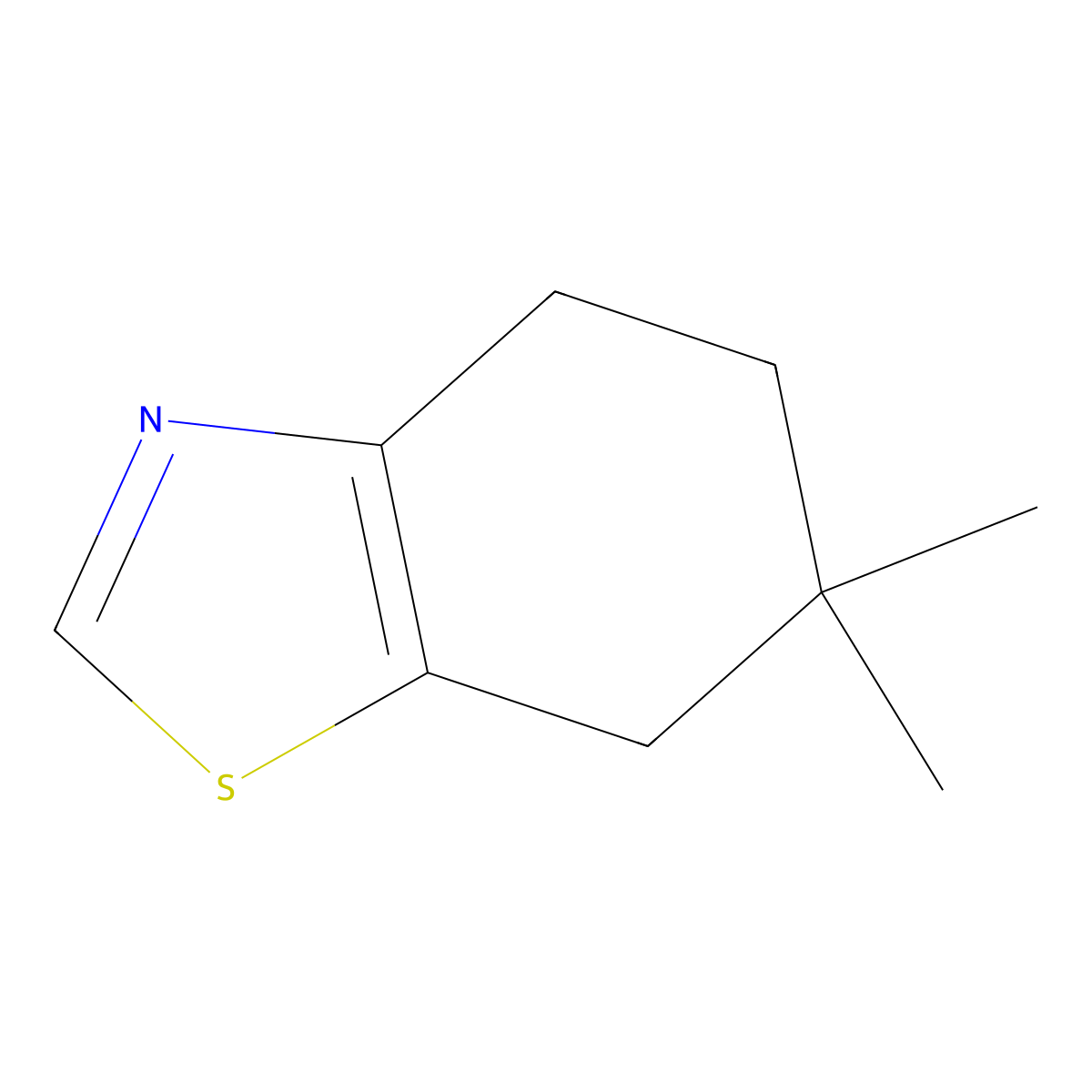 6,6-Dimethyl-4,5,6,7-tetrahydro-1,3-benzothiazole molecular structure, CAS 1880478-90-9