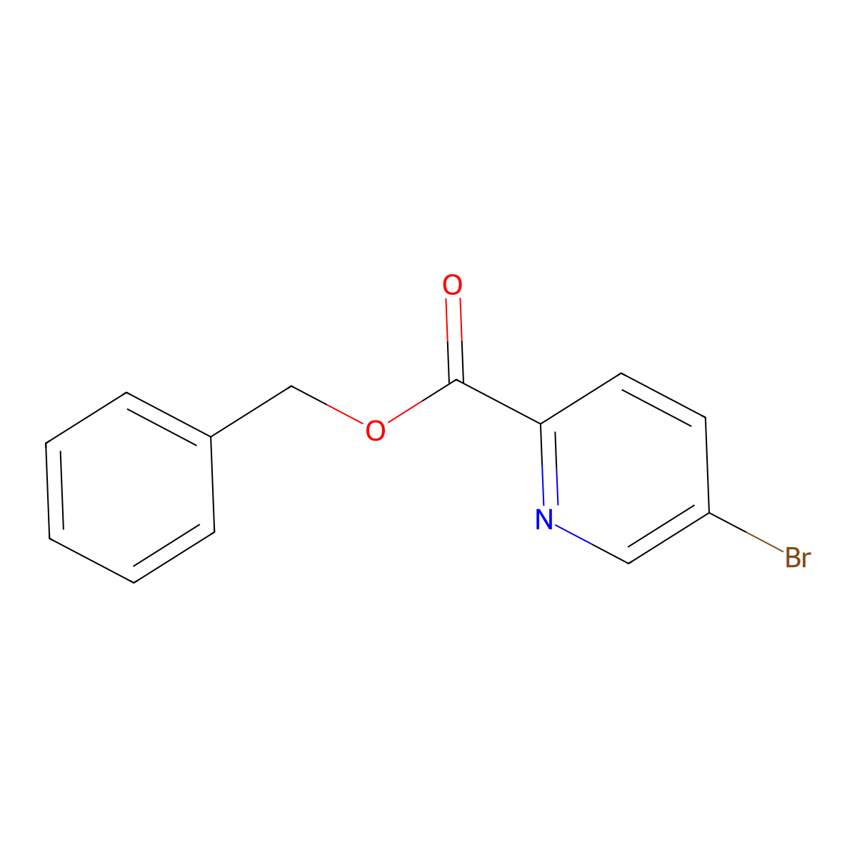 Benzyl 5-bromopyridine-2-carboxylate molecular structure, CAS 188052-14-4