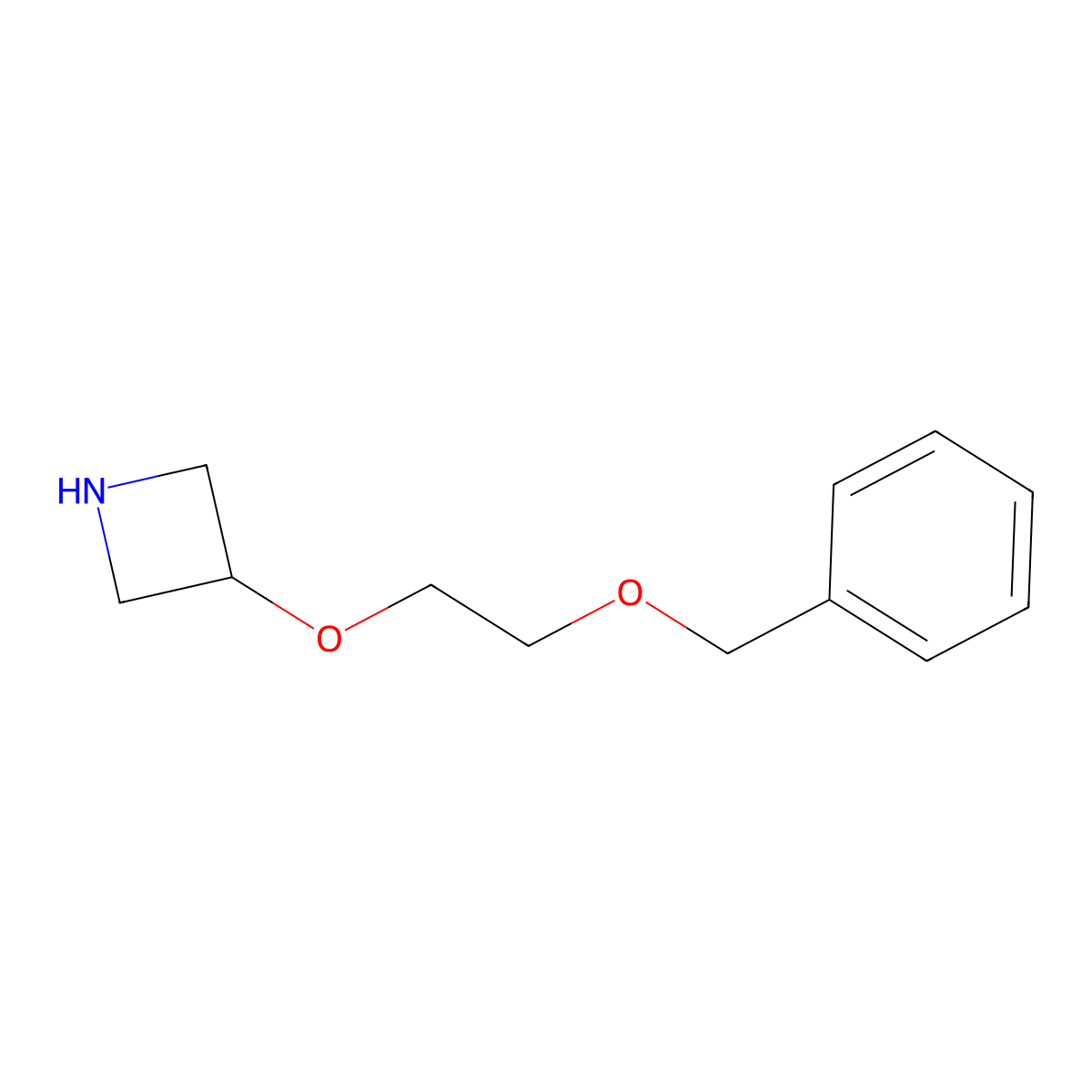 3-[2-(Benzyloxy)ethoxy]azetidine molecular structure, CAS 1880530-66-4