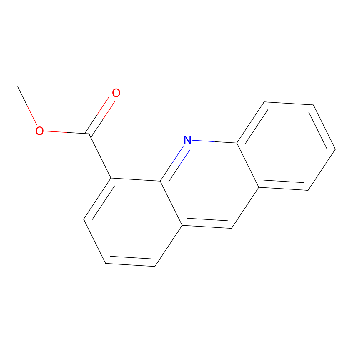 Methyl Acridine-4-carboxylate molecular structure, CAS 188054-45-7