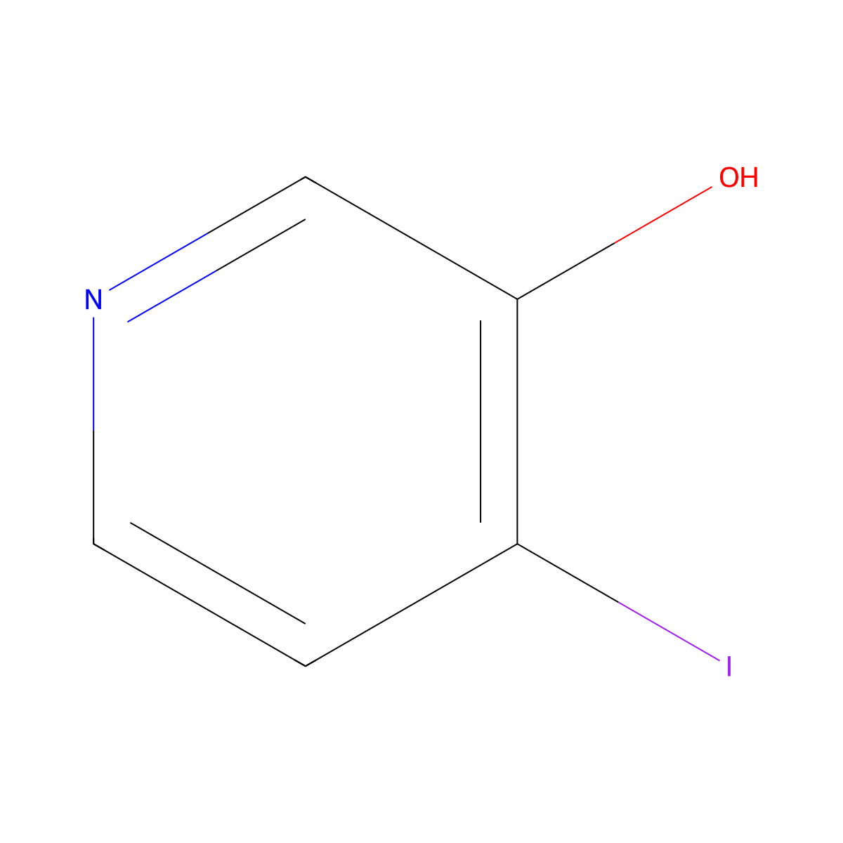 4-Iodopyridin-3-ol molecular structure, CAS 188057-20-7