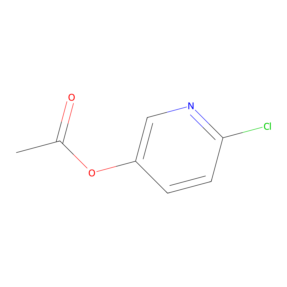 6-Chloropyridin-3-yl acetate molecular structure, CAS 188057-24-1