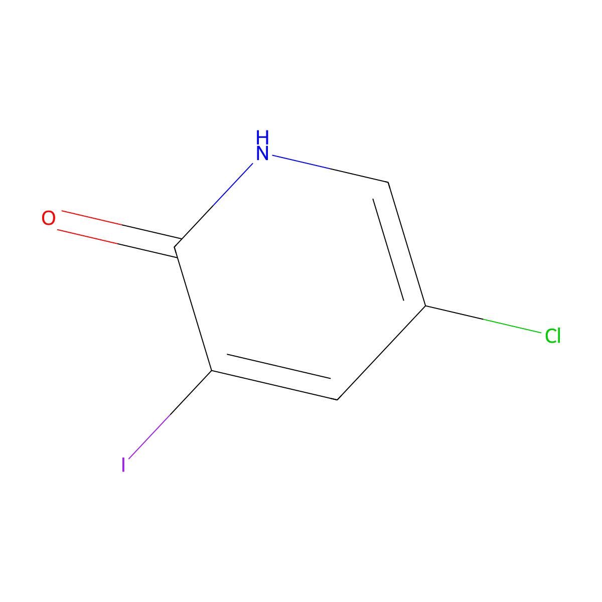 5-Chloro-3-iodopyridin-2-ol molecular structure, CAS 188057-28-5
