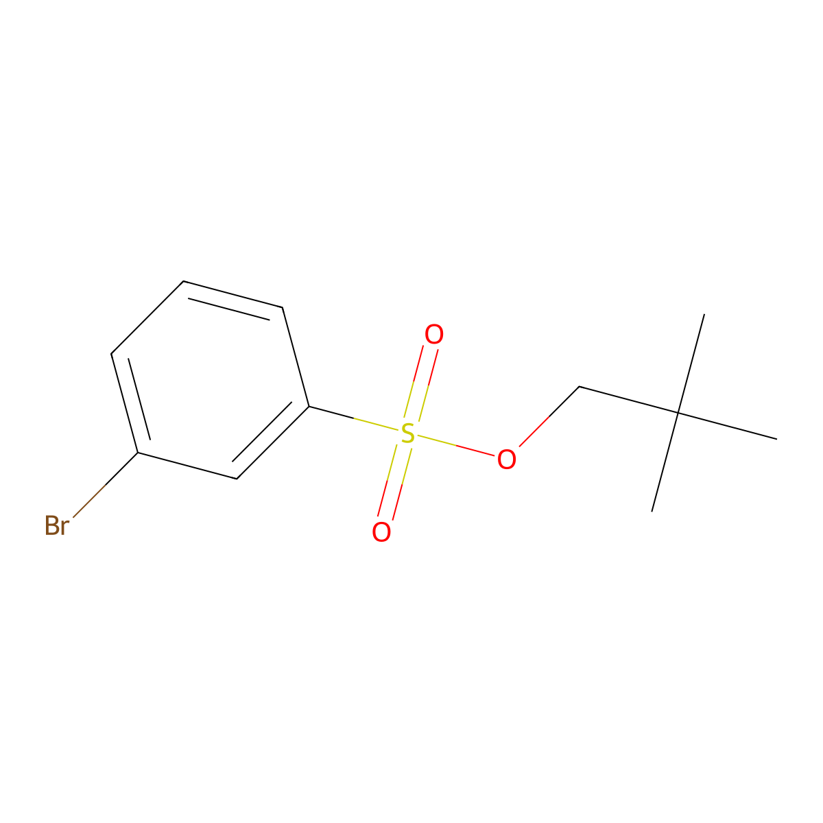 2,2-Dimethylpropyl 3-bromobenzene-1-sulfonate molecular structure, CAS 188062-33-1
