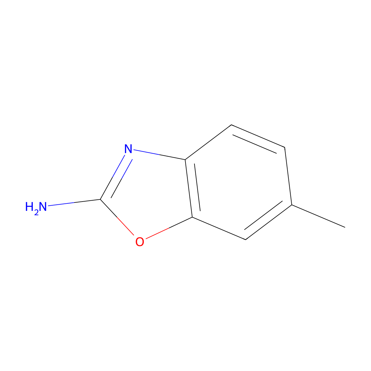 6-Methyl-1,3-benzoxazol-2-amine molecular structure, CAS 188063-14-1