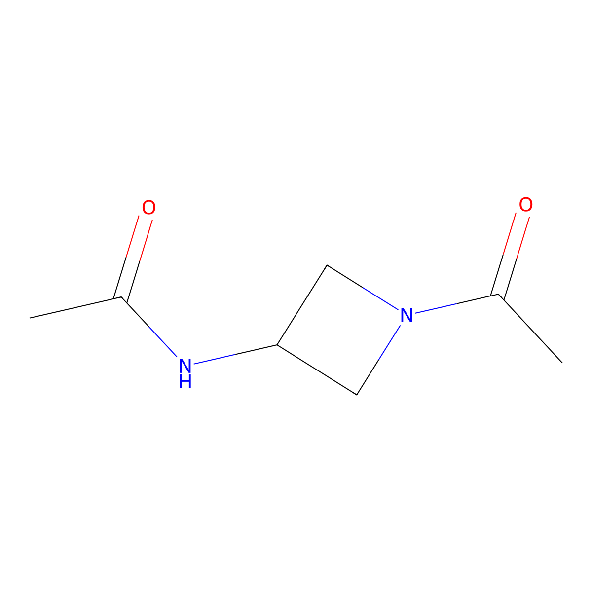 N-(1-acetylazetidin-3-yl)acetamide molecular structure, CAS 1880652-80-1