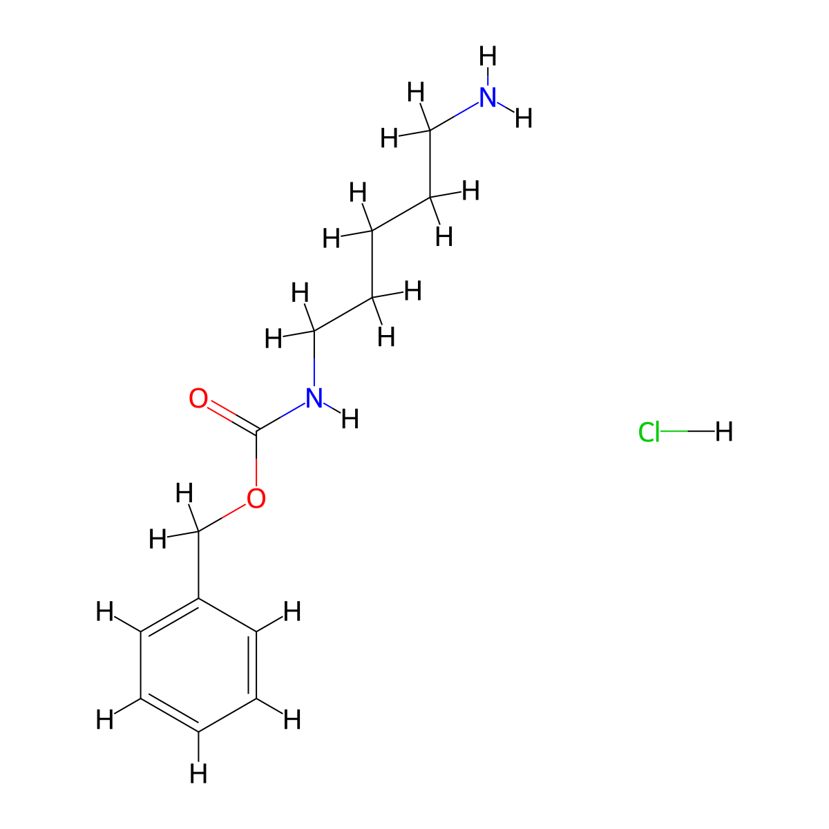 N-Carbobenzoxy-1,5-diaminopentane Hydrochloride molecular structure, CAS 18807-74-4