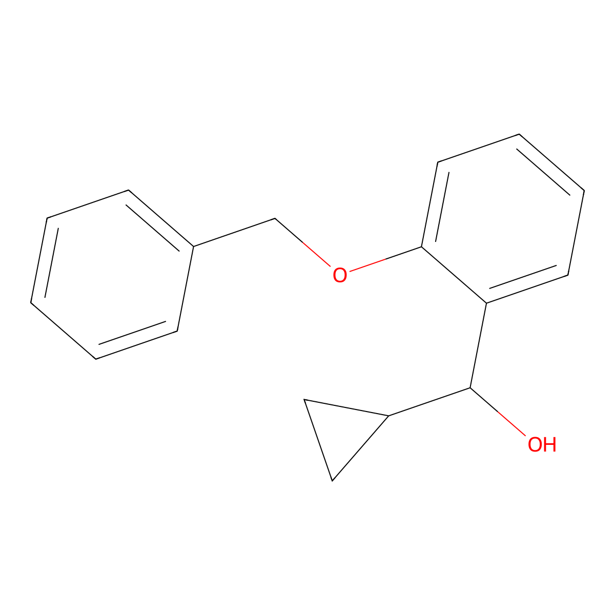 alpha-Cyclopropyl-2-(phenylmethoxy)benZenemethanol molecular structure, CAS 1880814-38-9