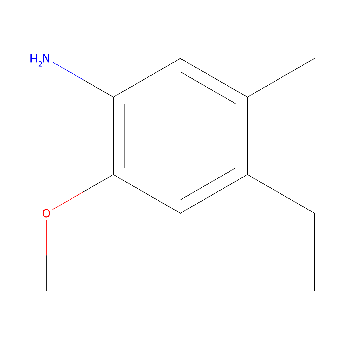 4-Ethyl-2-methoxy-5-methylaniline molecular structure, CAS 1880880-76-1