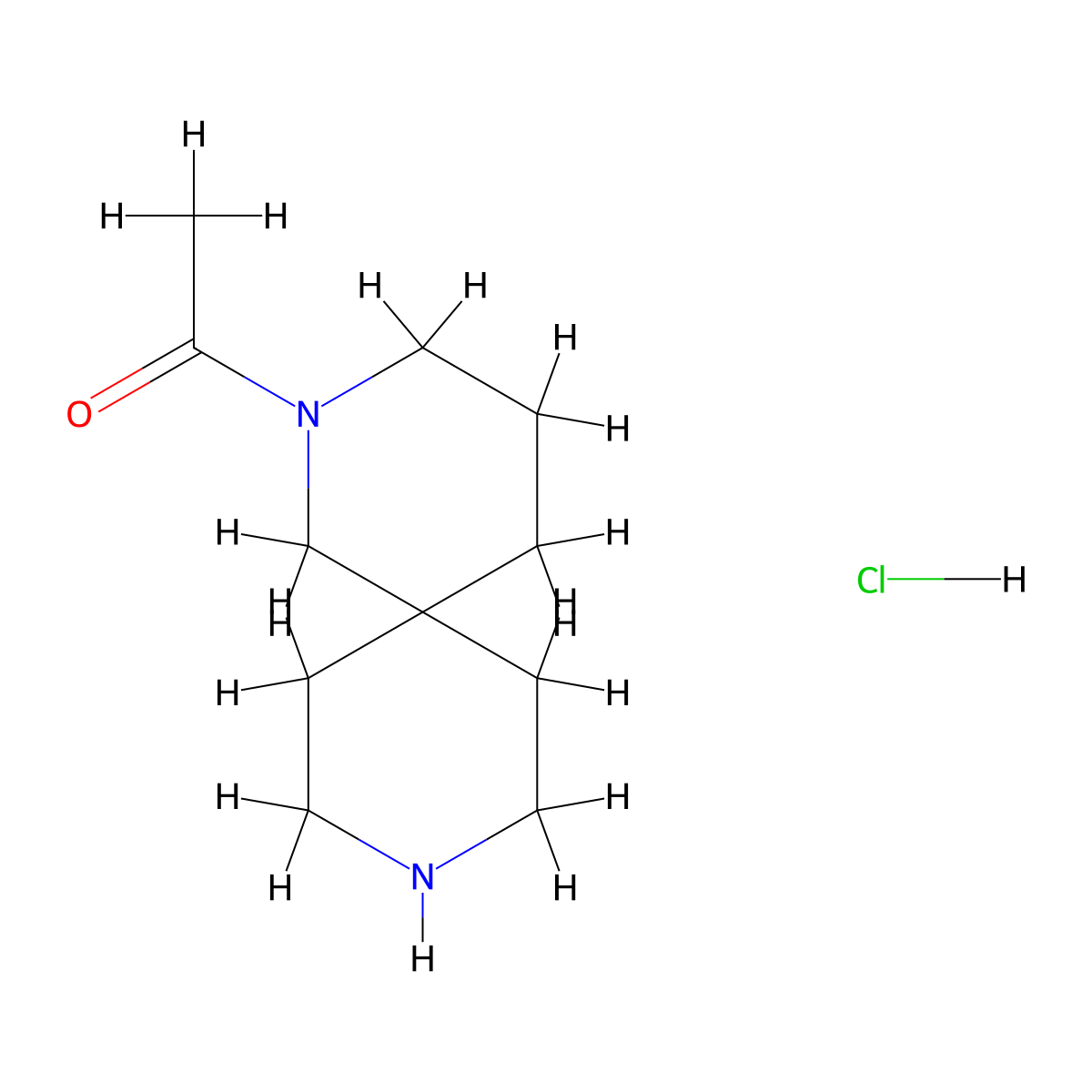 1-(2,9-Diazaspiro[5.5]undecan-2-yl)ethanone;hydrochloride molecular structure, CAS 1880962-12-8