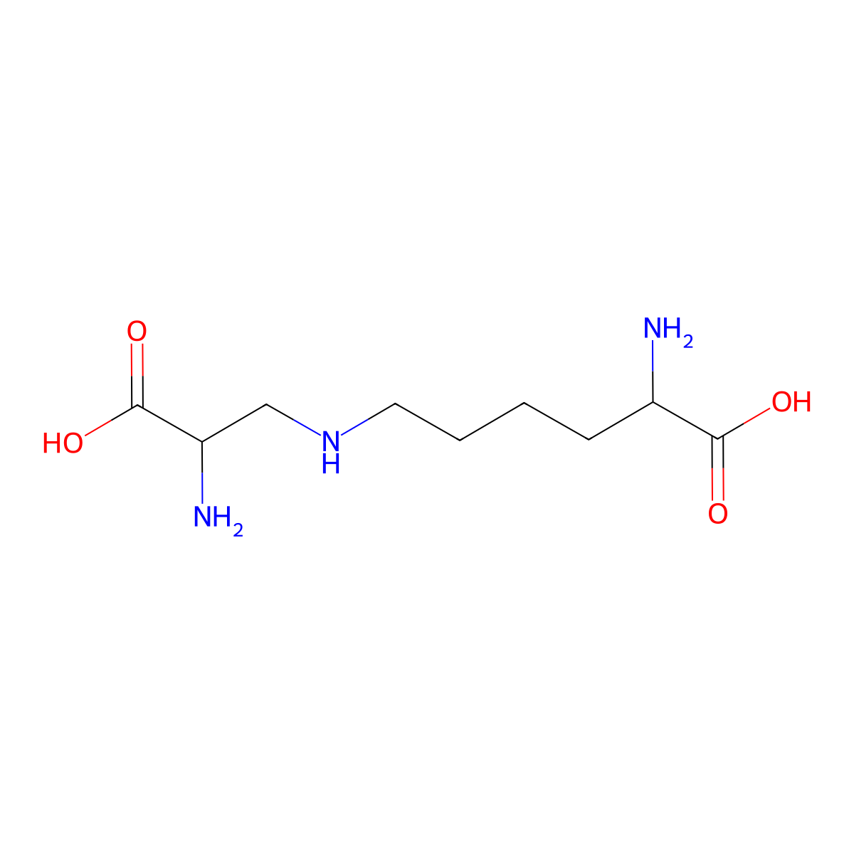 Lysinoalanine molecular structure, CAS 18810-04-3