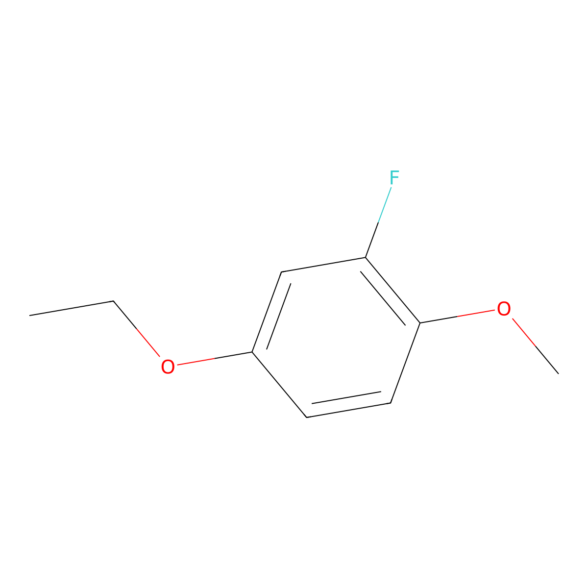 4-Ethoxy-2-fluoro-1-methoxybenzene molecular structure, CAS 1881077-67-3