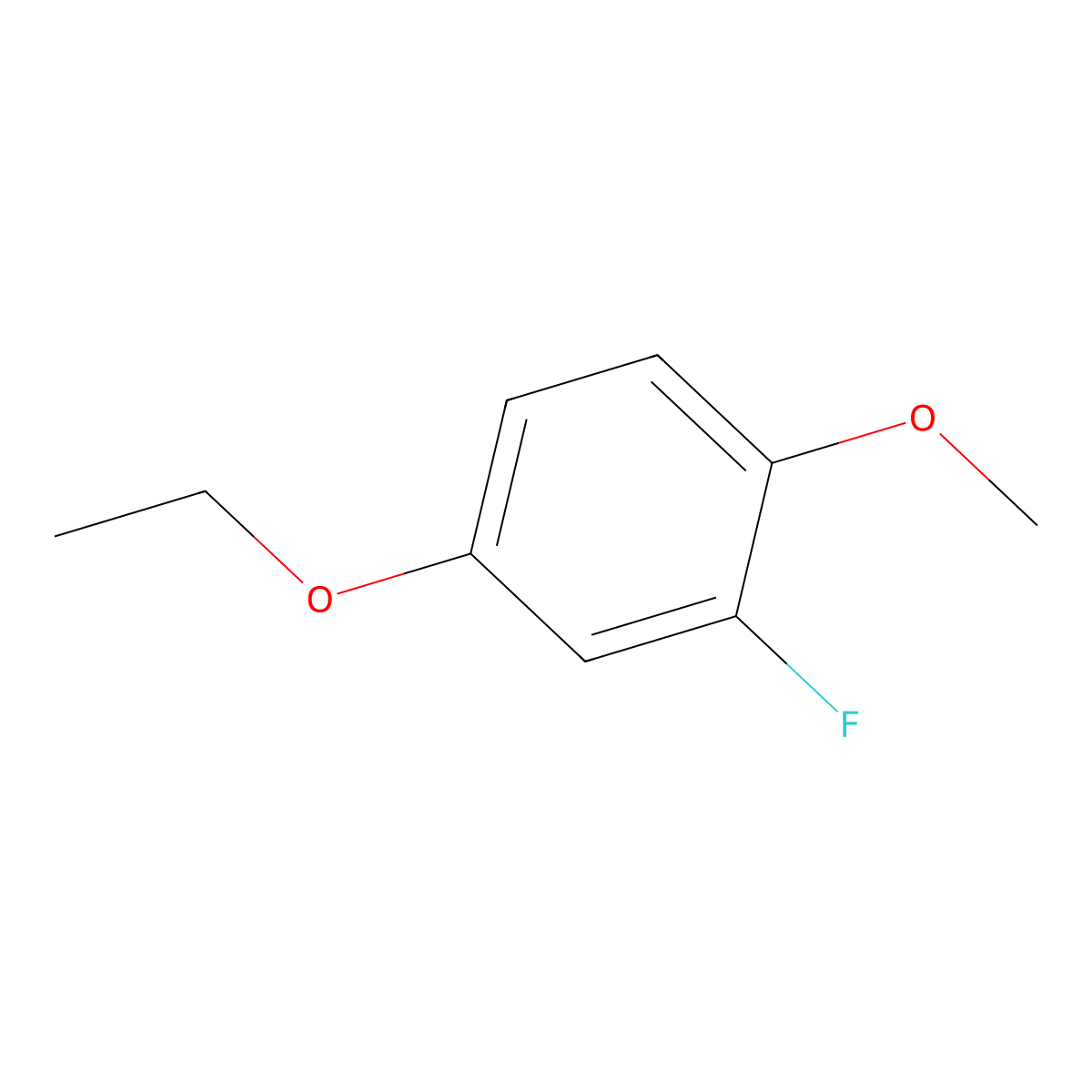 4-Ethoxy-2-fluoro-1-methoxybenzene molecular structure, CAS 1881077-67-3