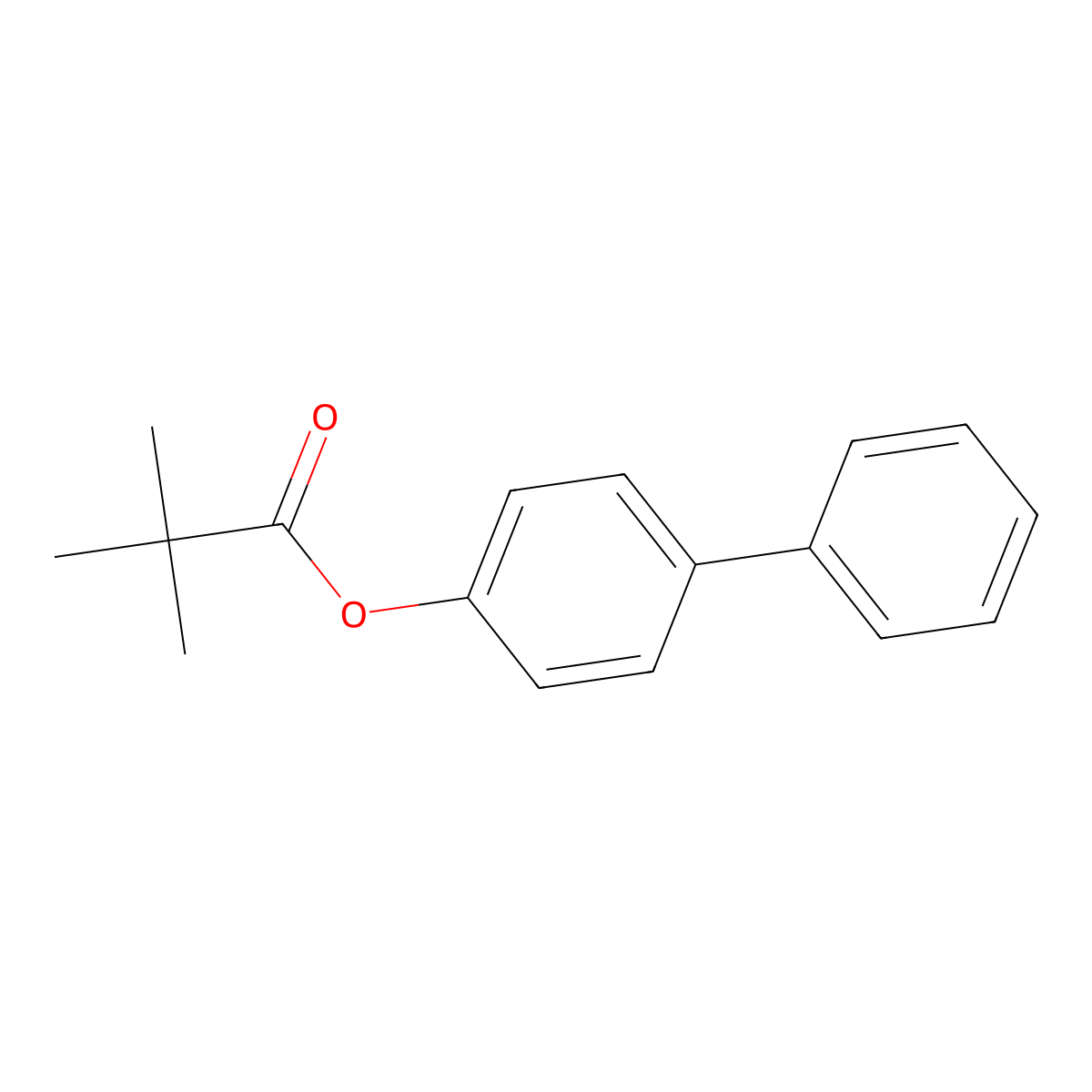 [1,1'-Biphenyl]-4-yl 2,2-dimethylpropanoate molecular structure, CAS 188114-77-4
