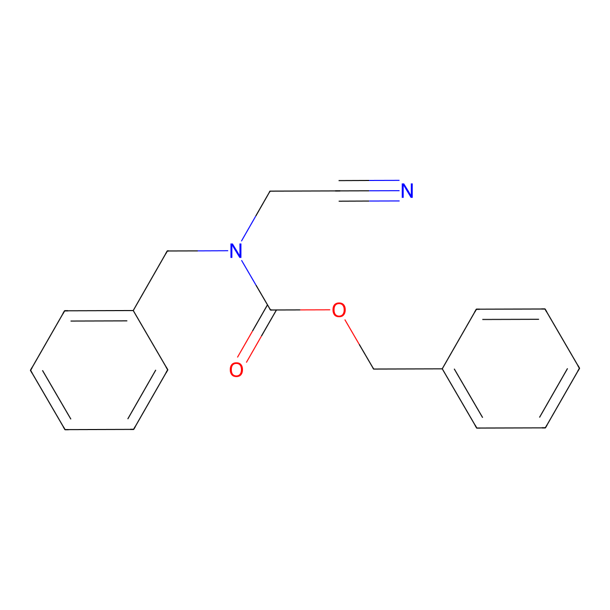 benzyl N-benzyl-N-(cyanomethyl)carbamate molecular structure, CAS 1881159-73-4