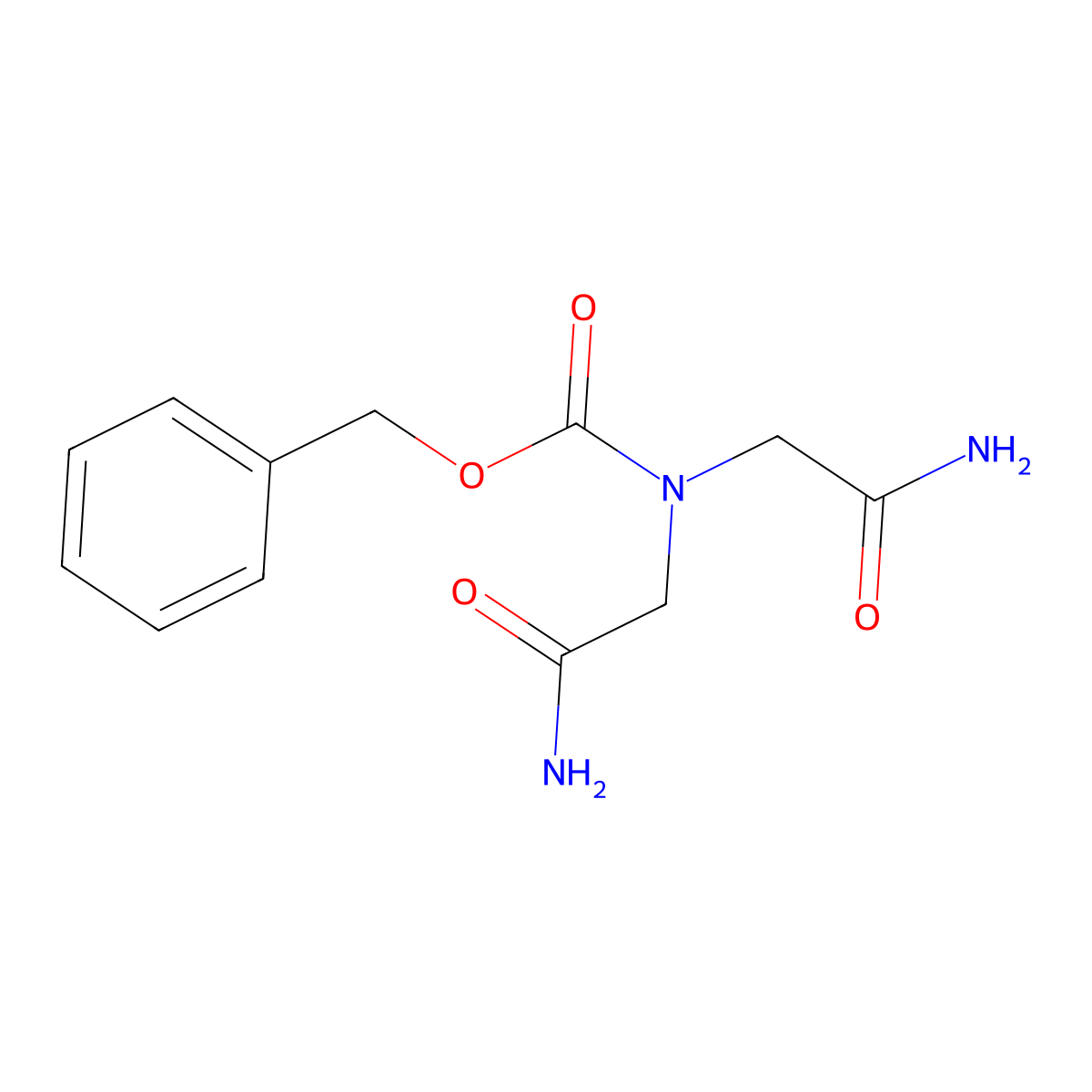 Benzyl N,N-bis(carbamoylmethyl)carbamate molecular structure, CAS 1881161-38-1