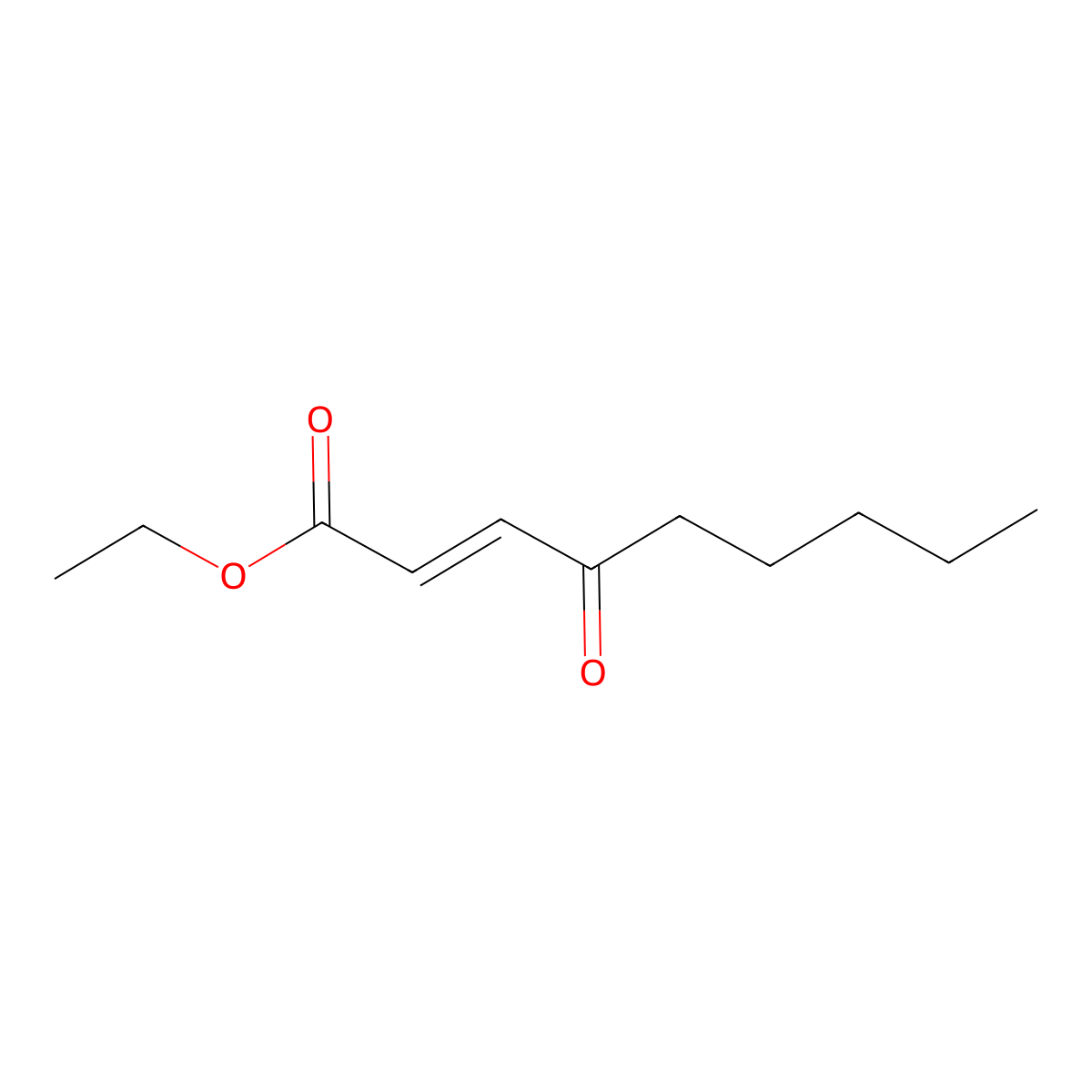 Ethyl 4-Oxo-2-nonenoate molecular structure, CAS 18812-29-8