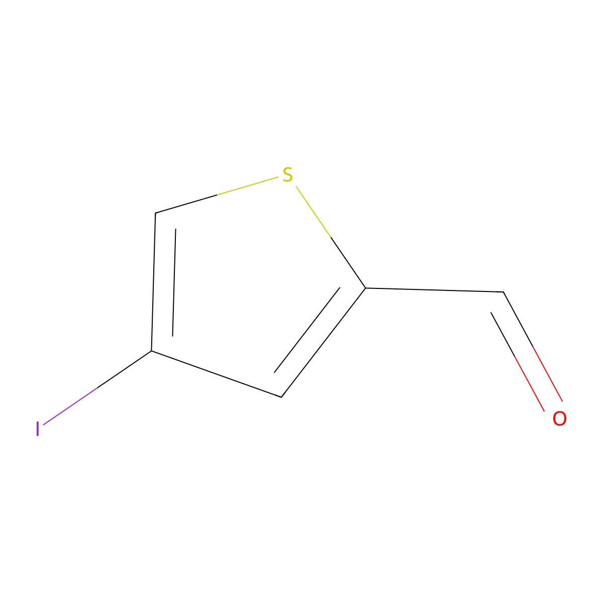 4-Iodothiophene-2-carbaldehyde molecular structure, CAS 18812-38-9