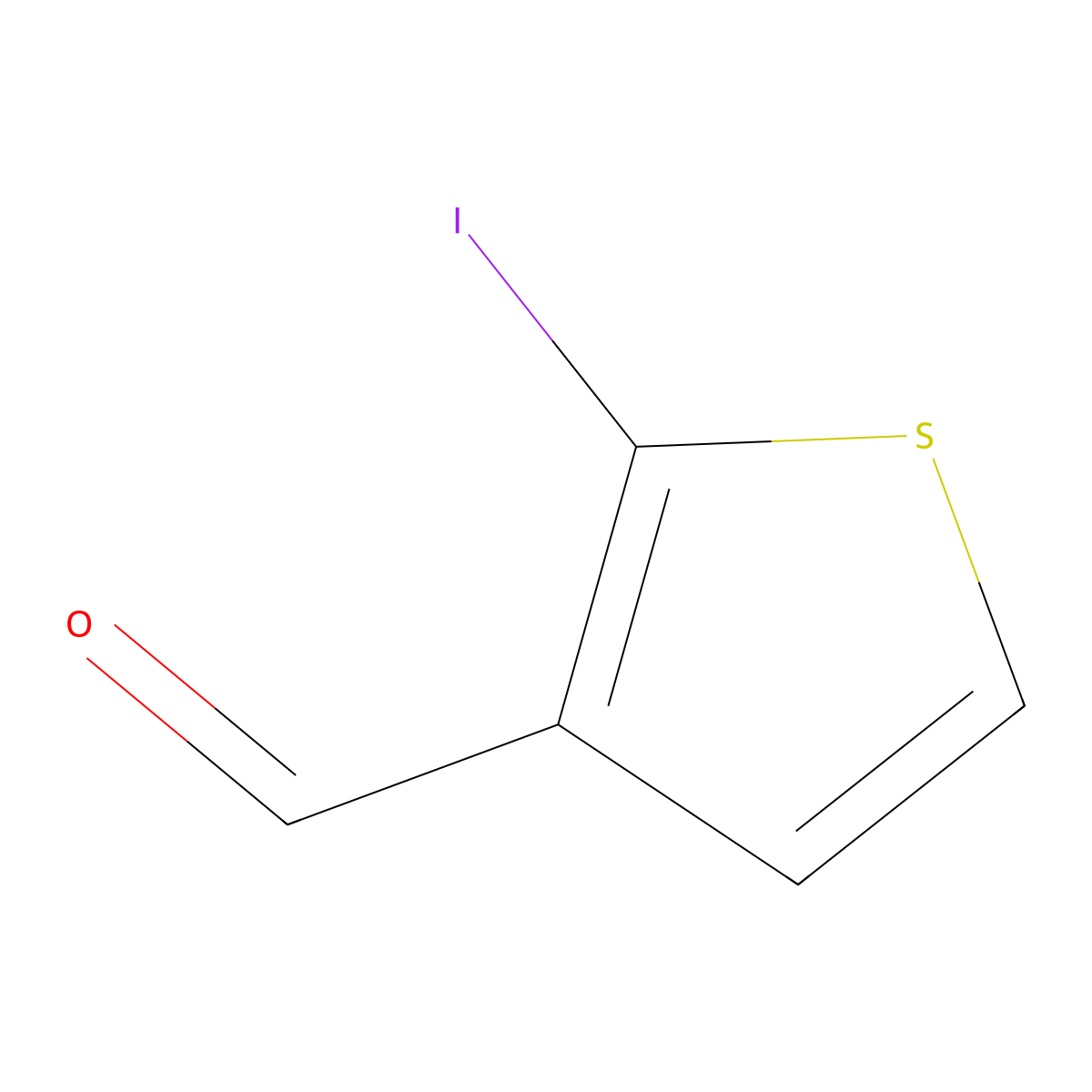 2-Iodothiophene-3-carbaldehyde molecular structure, CAS 18812-40-3
