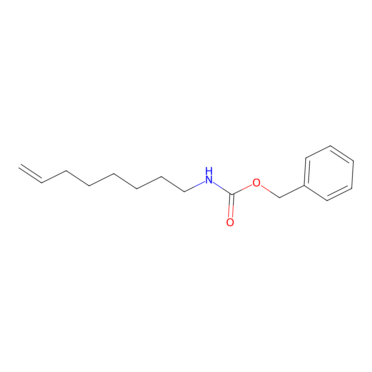 benzyl N-(oct-7-en-1-yl)carbamate molecular structure, CAS 1881205-53-3