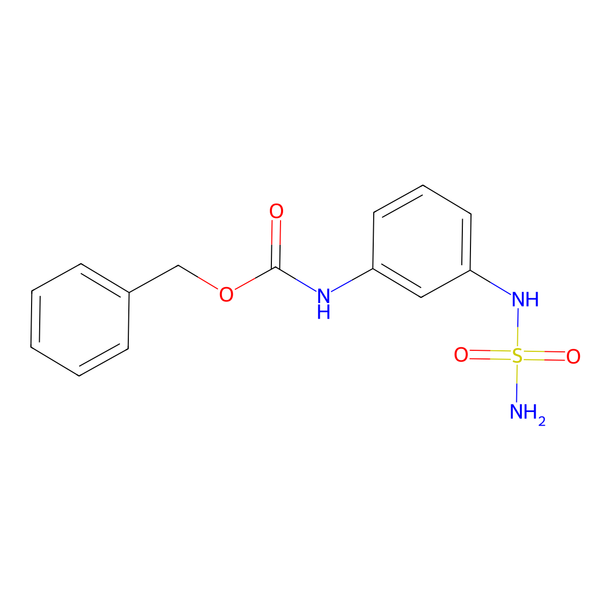 benzyl N-[3-(sulfamoylamino)phenyl]carbamate molecular structure, CAS 1881209-70-6