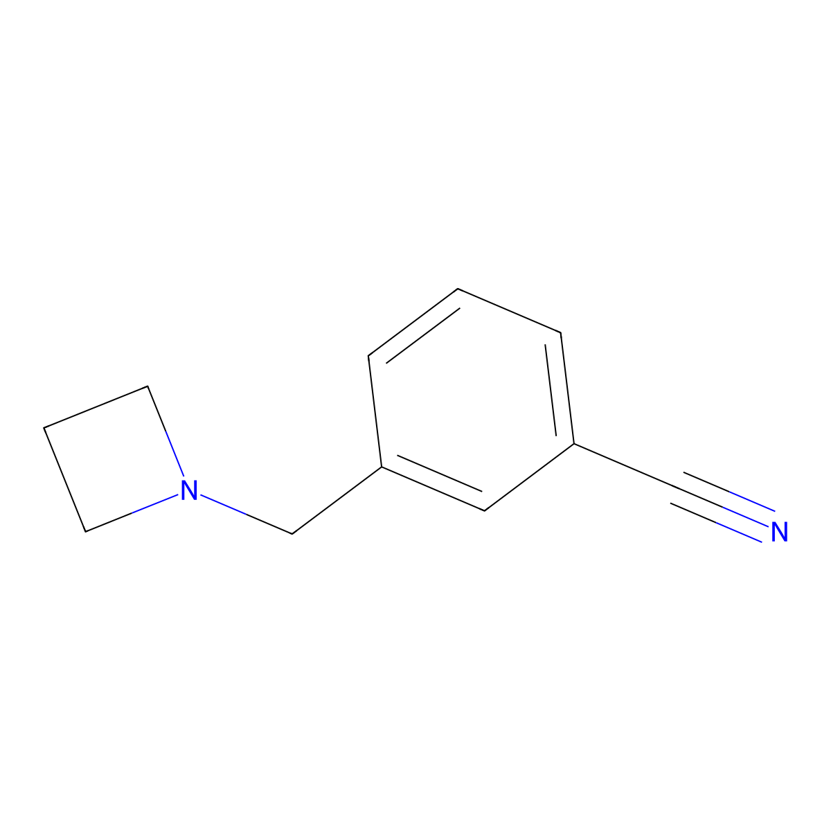3-[(Azetidin-1-yl)methyl]benzonitrile molecular structure, CAS 1881213-00-8
