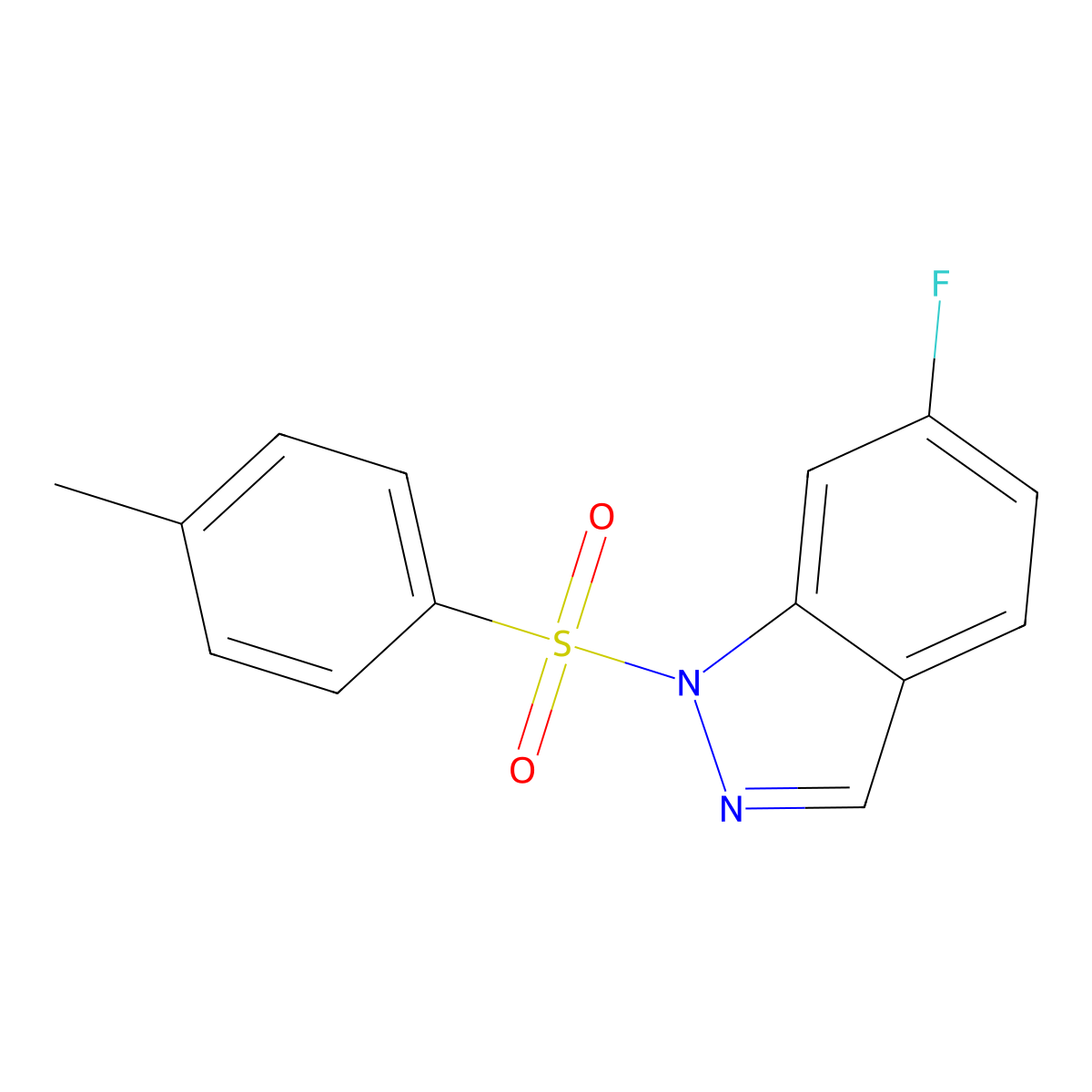 6-Fluoro-1-tosyl-1H-indazole molecular structure, CAS 1881240-47-6