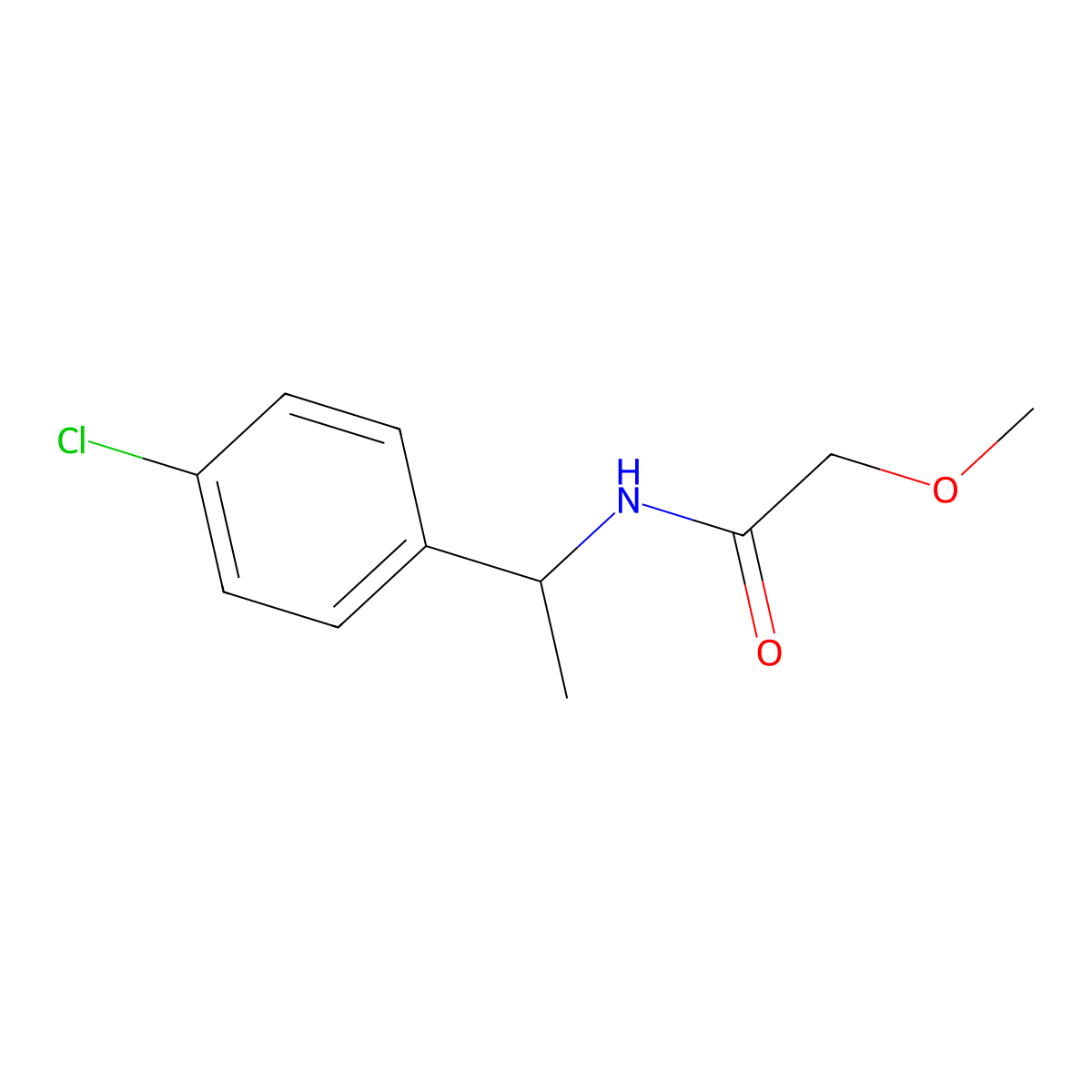 N-[1-(4-Chlorophenyl)ethyl]-2-methoxyacetamide molecular structure, CAS 188125-55-5