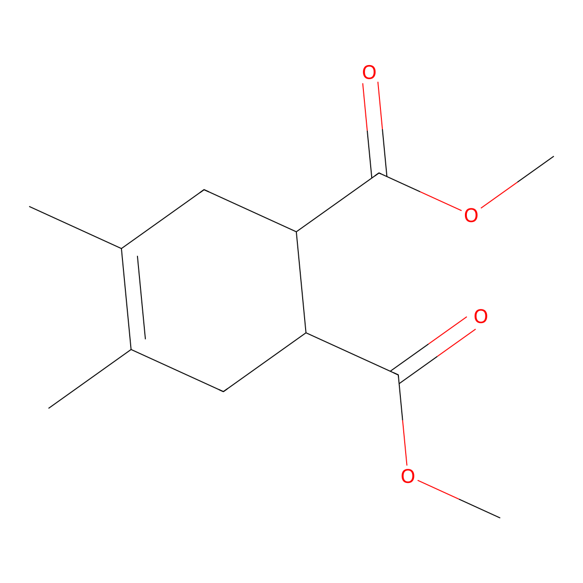 dimethyl (1R,2R)-4,5-dimethyl-4-cyclohexene-1,2-dicarboxylate molecular structure, CAS 1881275-59-7
