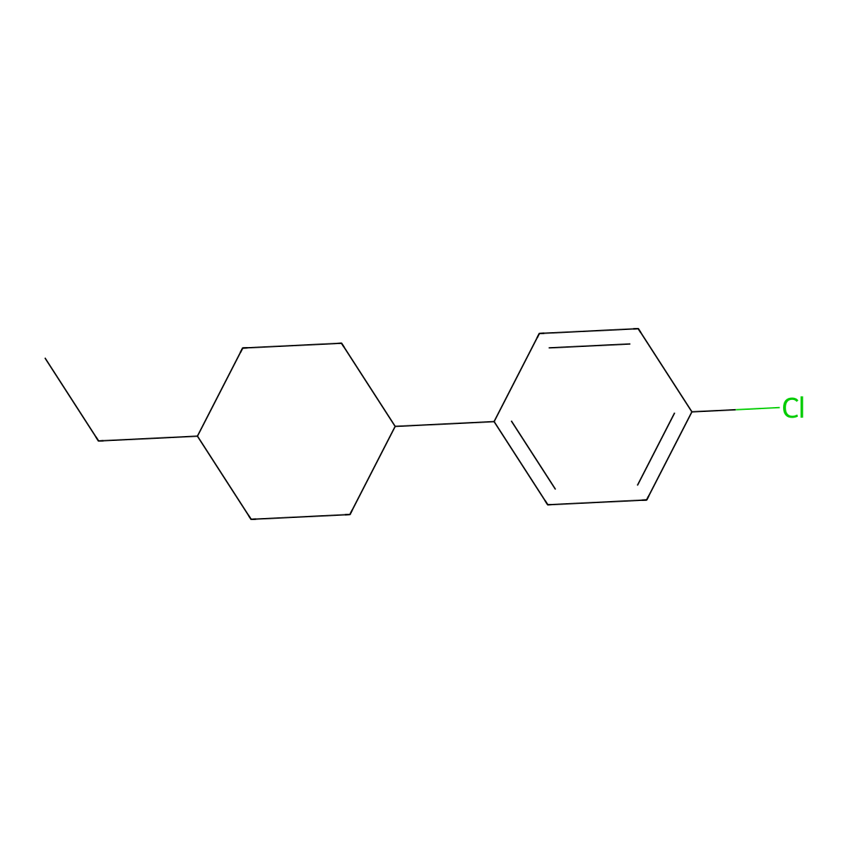 1-Chloro-4-[(1S,4R)-4-ethylcyclohexyl]benzene molecular structure, CAS 1881275-74-6