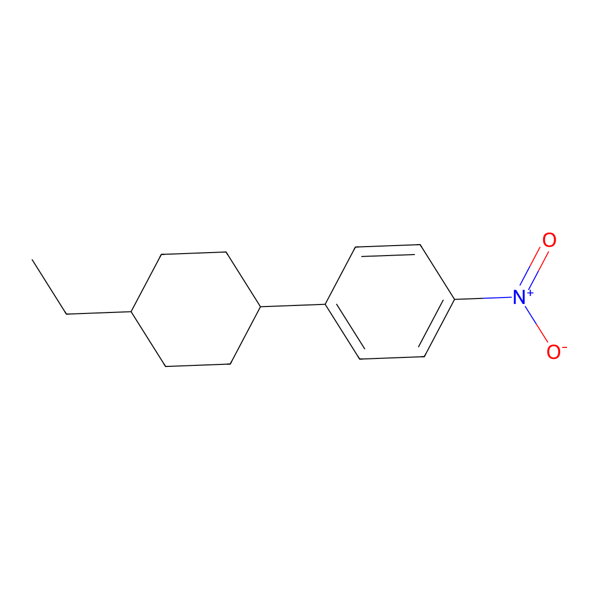 1-Nitro-4-[(1S,4R)-4-ethylcyclohexyl]benzene molecular structure, CAS 1881275-95-1