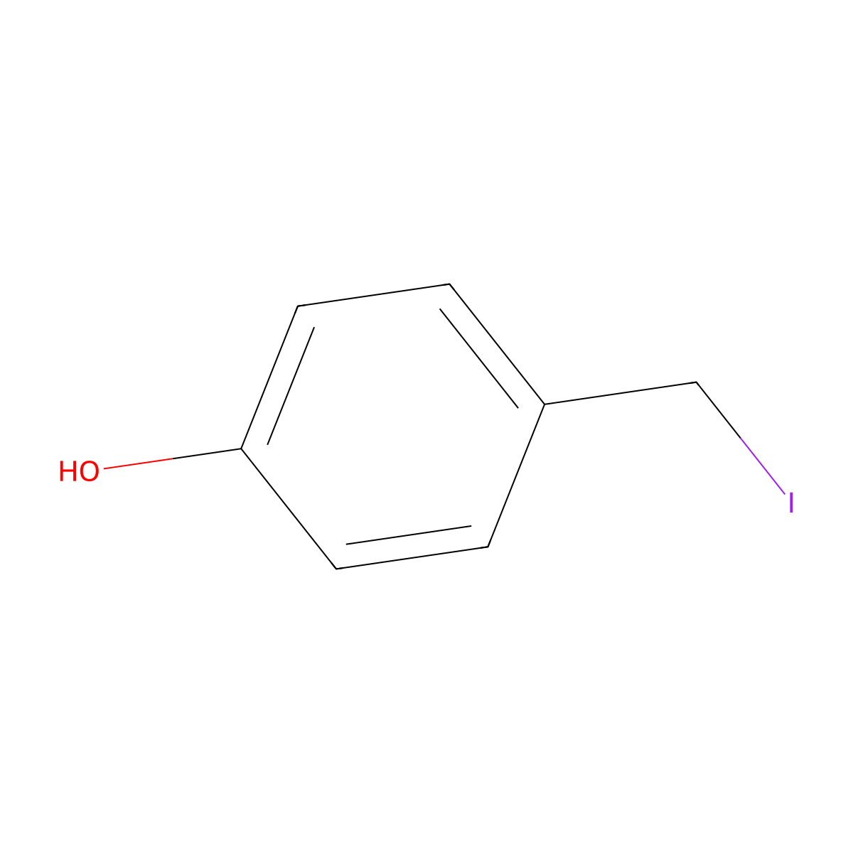 4-(Iodomethyl)phenol molecular structure, CAS 188128-71-4