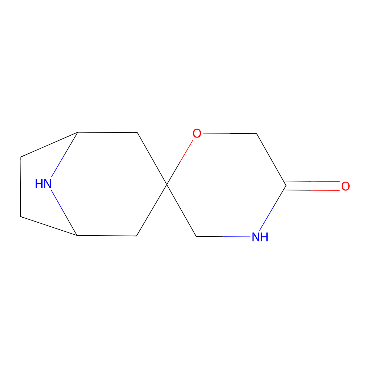 8-Azaspiro[bicyclo[3.2.1]octane-3,2'-morpholin]-5'-one molecular structure, CAS 1881288-15-8