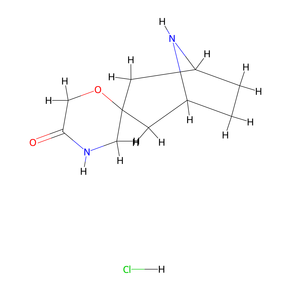 8-Azaspiro[bicyclo[3.2.1]octane-3,2'-morpholin]-5'-one hydrochloride molecular structure, CAS 1881288-16-9