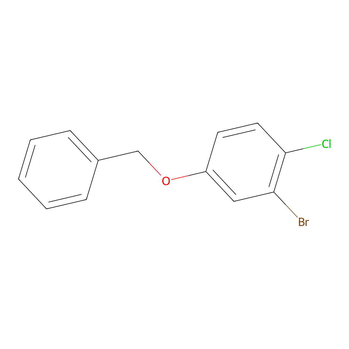 4-(Benzyloxy)-2-bromo-1-chlorobenzene molecular structure, CAS 1881288-26-1